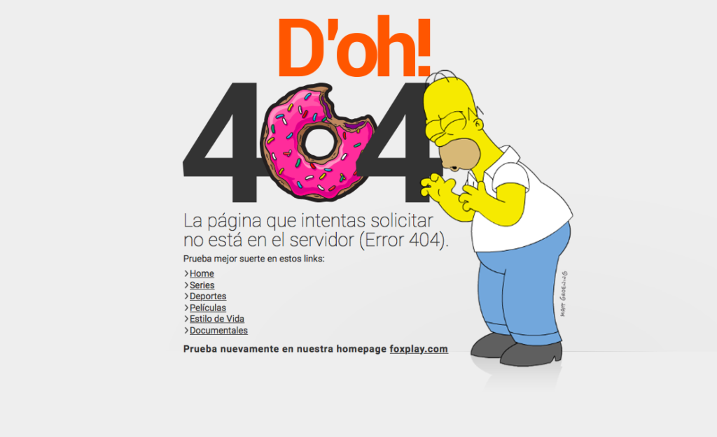  página error 404